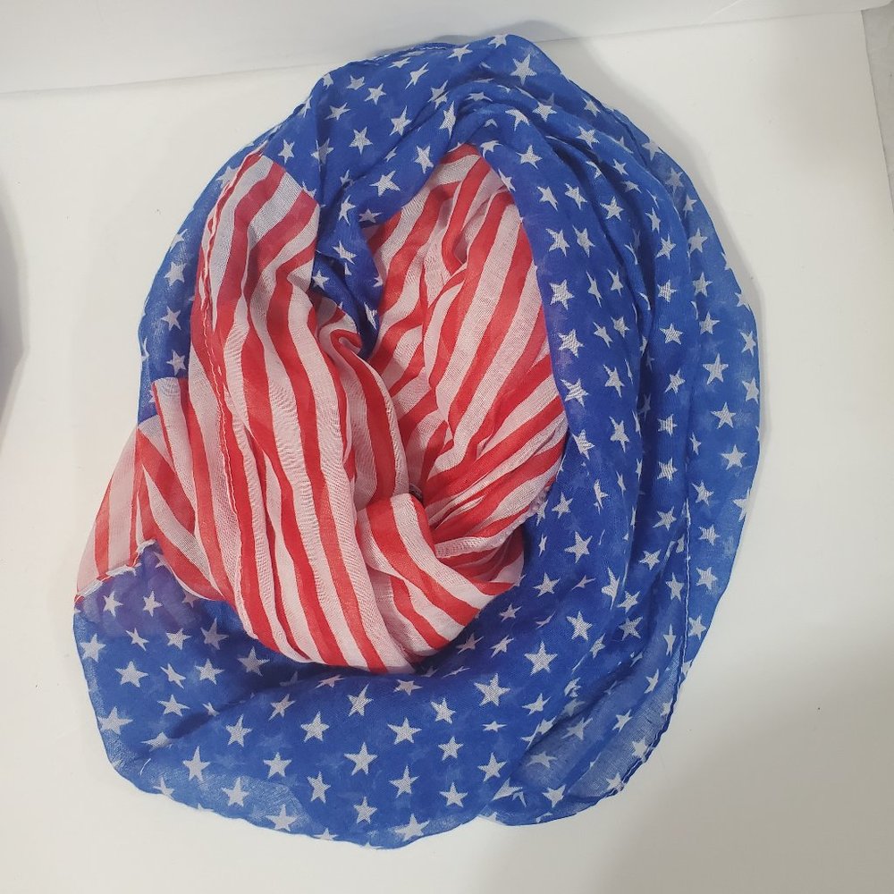 American Flag Infinity Scarf